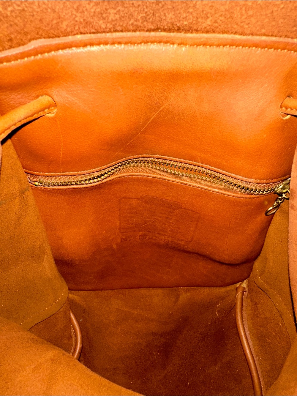 Coach Mini Leather Daypack Backpack Purse English Glove Tan Brown Brass Vintage - Picture 5 of 11